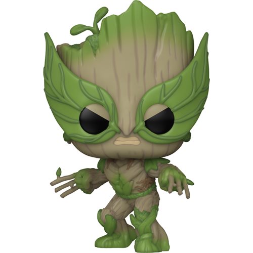 PRESALE | Funko Pop! Marvel: We Are Groot 85th Anniversary - Groot as Wolverine Vinyl Figure #1396