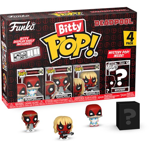 PRESALE | Funko Bitty Pop! - Marvel - Deadpool Sleepover - Four Pack Vinyl Figures