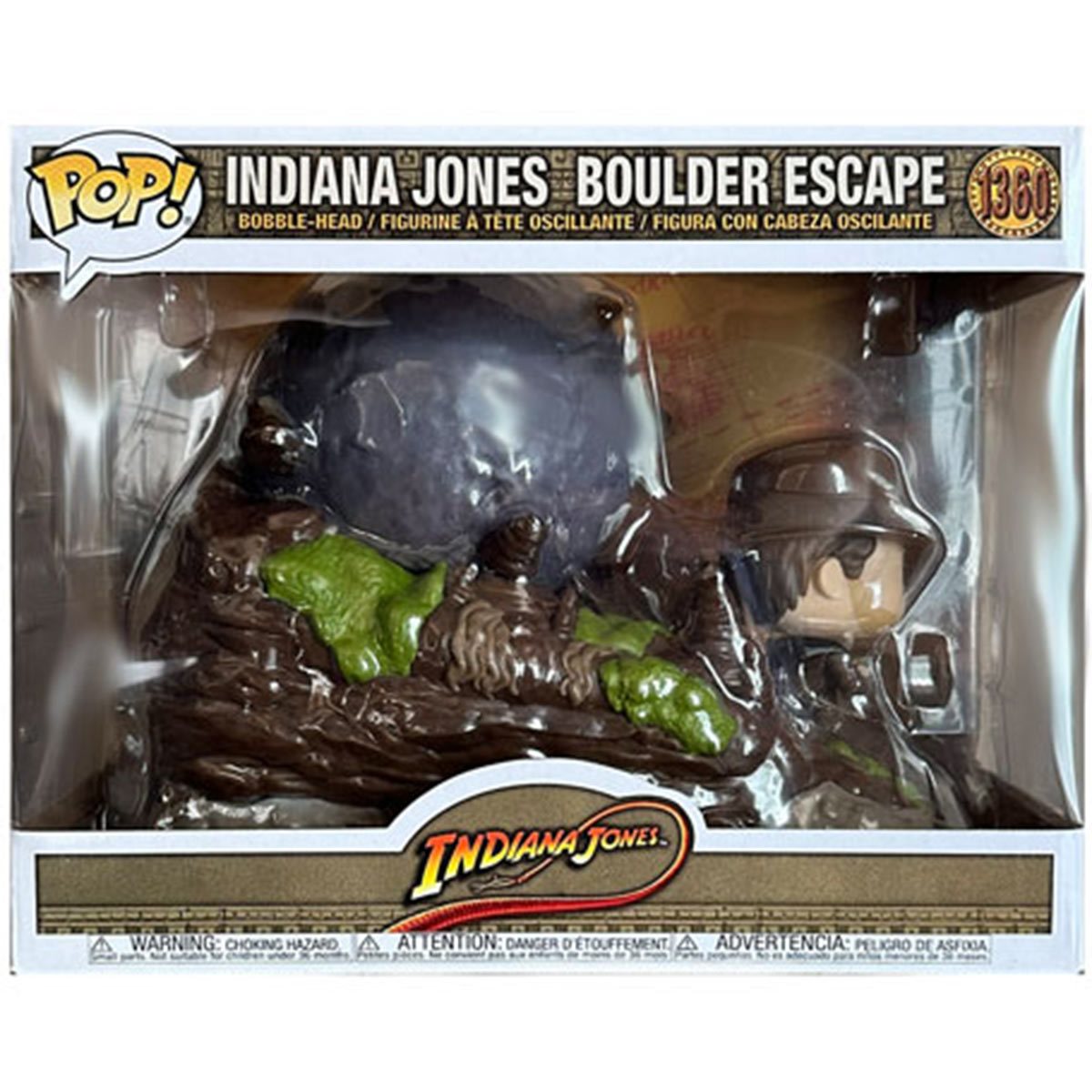 Funko POP! Moment - Movies: Indiana Jones and the Last Crusade - Indiana Jones (Boulder Escape) #1360 - Harrison Ford Vinyl Figures