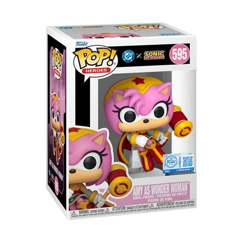 Funko POP!: Heroes: Justice League x Sonic the Hedgehog - Amy as Wonder Woman #595