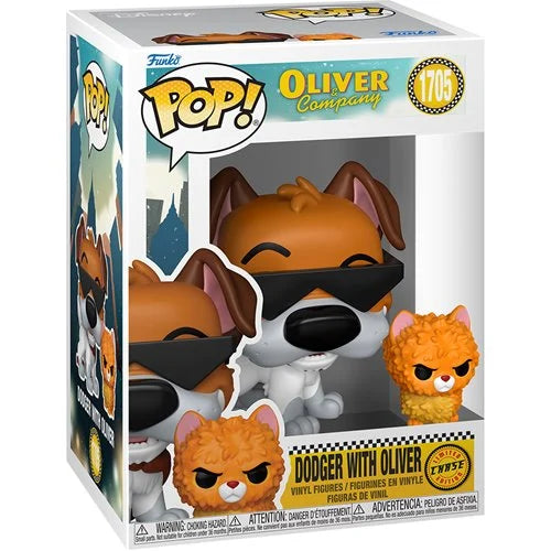 Funko POP!: Oliver & Company - Dodger with Oliver #1705 (Limited Chase Edition)