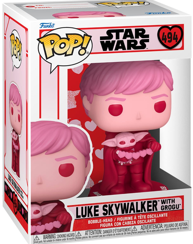 Funko POP!: Star Wars - Luke Skywalker with Grogu #494 (Valentine's Day)