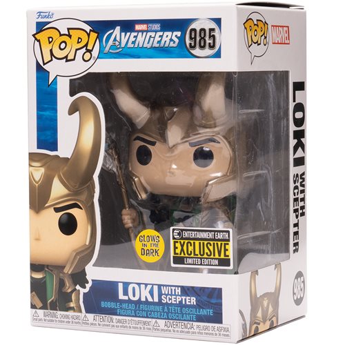 Funko Pop!: Avengers - Loki with Scepter #985 (Marvel) (Entertainment Earth Exclusive)