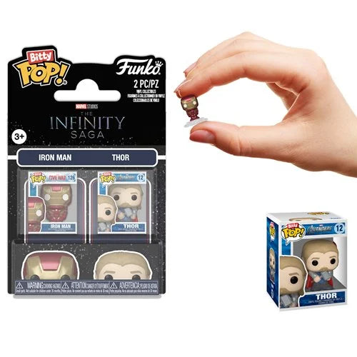 Funko Bitty POP!: The Infinity Saga - Iron Man and Thor (2-Pack) (The Avengers)