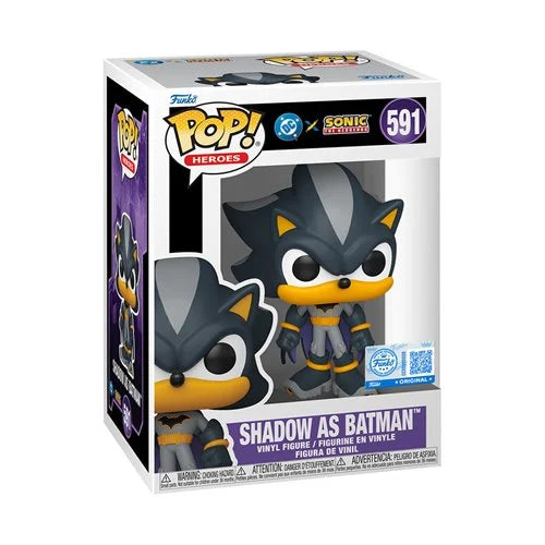 Funko POP!: Heroes: Justice League x Sonic the Hedgehog - Shadow as Batman #591