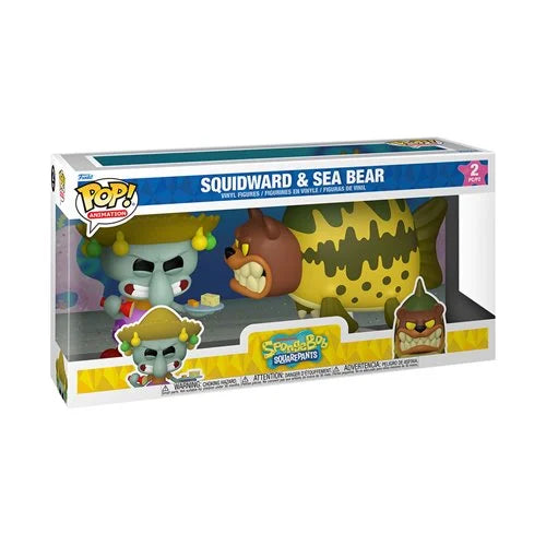 Funko POP! Animation: SpongeBob SquarePants - Squidward and Sea Bear (2-Pack)