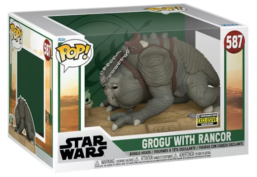 Funko POP!: Star Wars The Book of Boba Fett - Grogu with Rancor #587 (Entertainment Earth Exclusive)