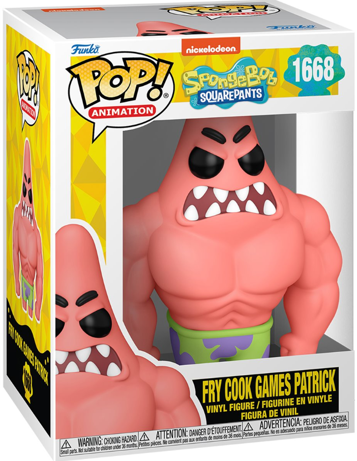 Funko POP! Animation: SpongeBob SquarePants - Fry Cook Games Patrick (25th Anniversary) #1668