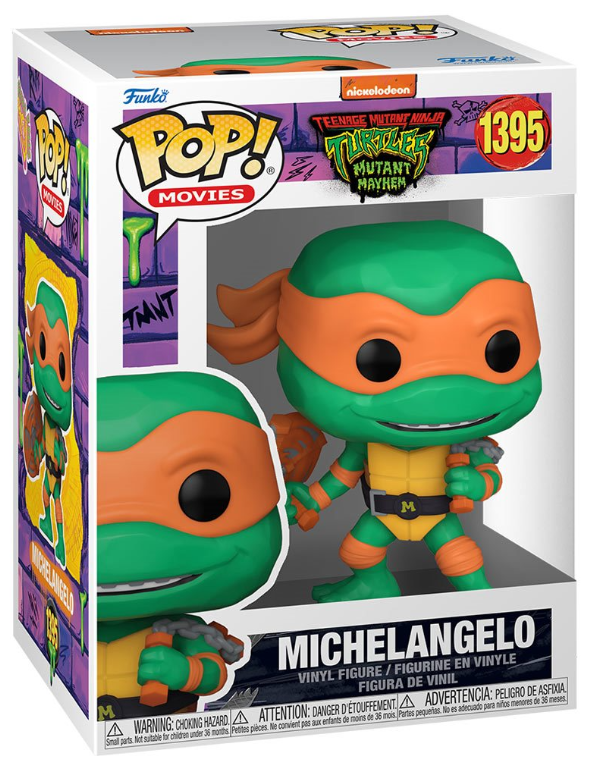 Funko POP! Movies: Teenage Mutant Ninja Turtles Mutant Mayhem - Michelangelo #1395