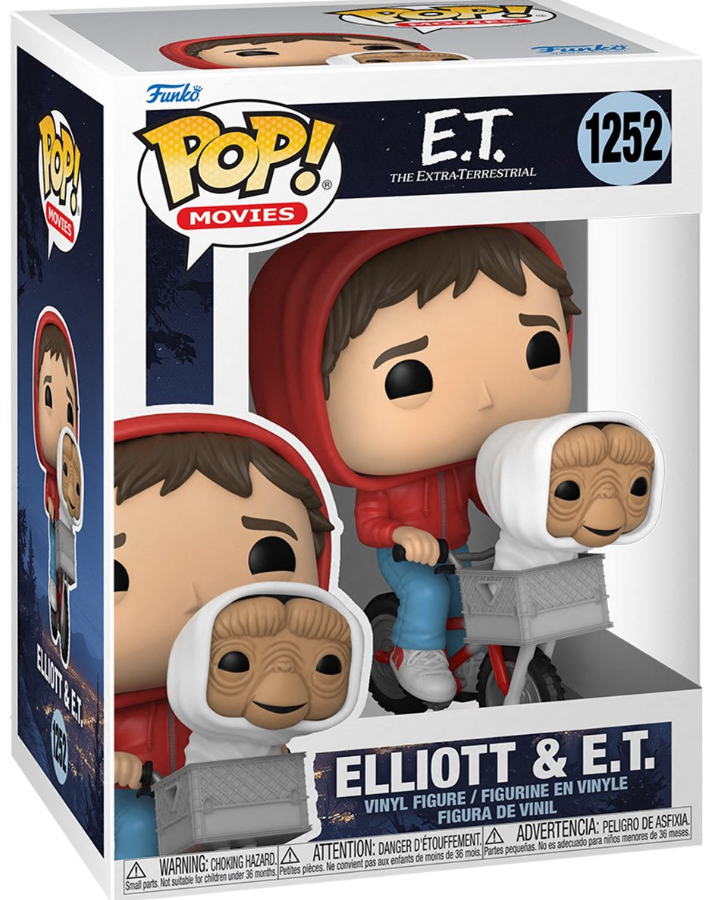 Funko POP! Movies: E.T. The Extra-Terrestrial - Elliott & E.T. (in Bike Basket) #1252