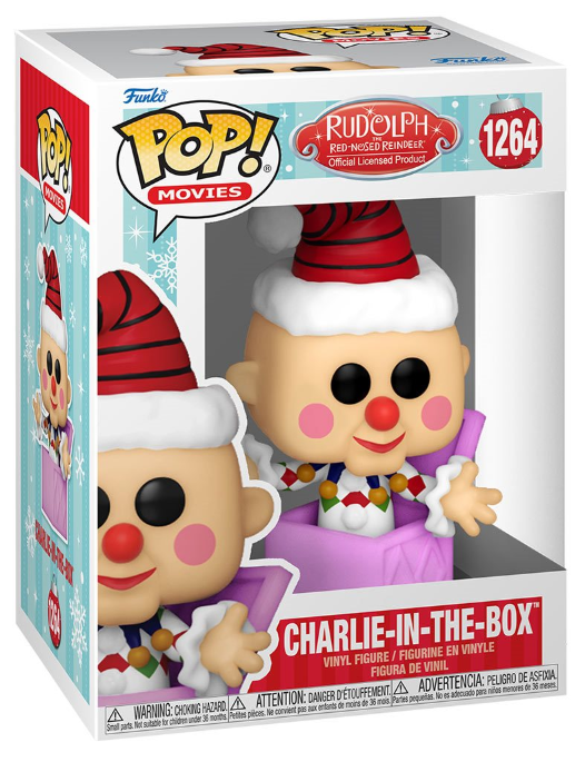 Funko POP! Movies: Rudolph the Red-Nosed Reindeer - Charlie in the Box #1264 Vinyl Figures