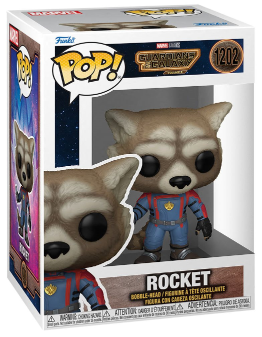 Funko POP!: Guardians of the Galaxy - Rocket (Volume 3) #1202