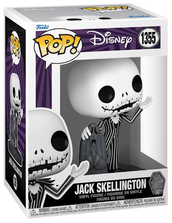 Funko POP!: Disney - Jack Skellington (with Gravestone) (The Nightmare Before Christmas 30th Anniversary) #1355