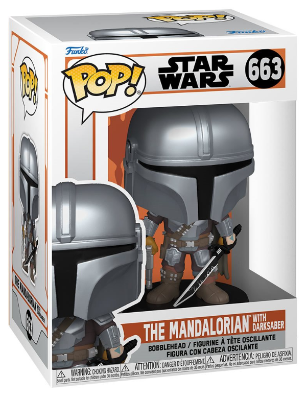 Funko POP!: Star Wars - The Mandalorian with Darksaber #663