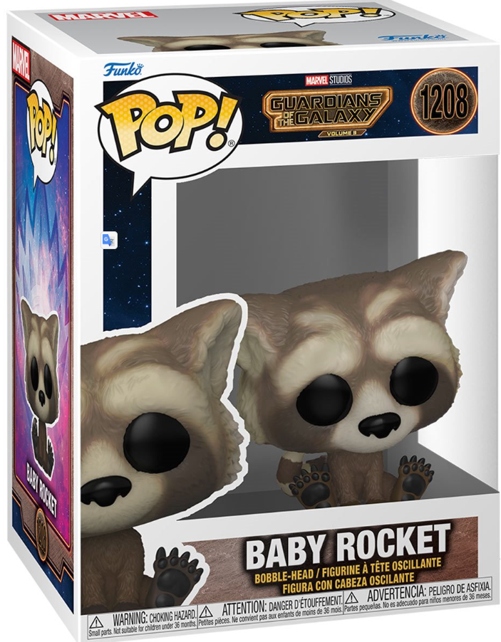 Funko POP!: Guardians of the Galaxy Volume 3 - Baby Rocket (Marvel Studios) #1208
