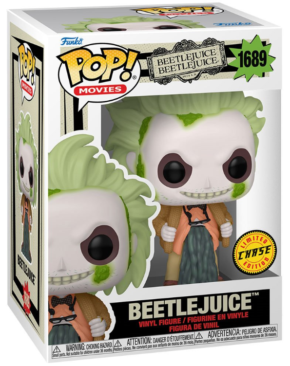 Funko POP! Movies: Beetlejuice Beetlejuice - Beetlejuice (Limited Chase Edition) #1689