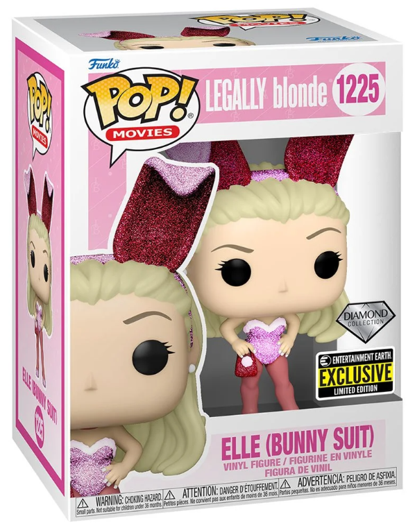 Funko POP! Movies: Legally Blonde - Elle Bunny Suit #1225 (Diamond Glitter)