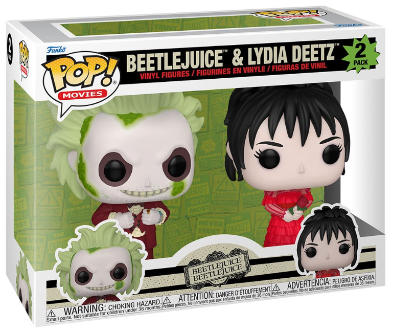 Funko POP! Movies: Beetlejuice Beetlejuice - Beetlejuice & Lydia Deetz 2-Pack