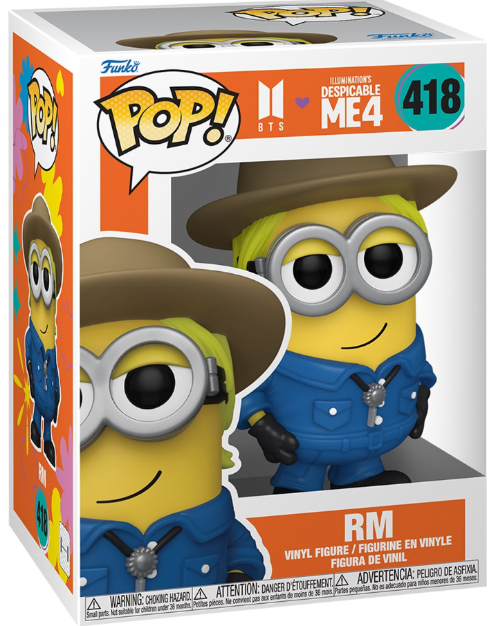 Funko POP!: Despicable Me 4 x BTS - RM (Minion) #418