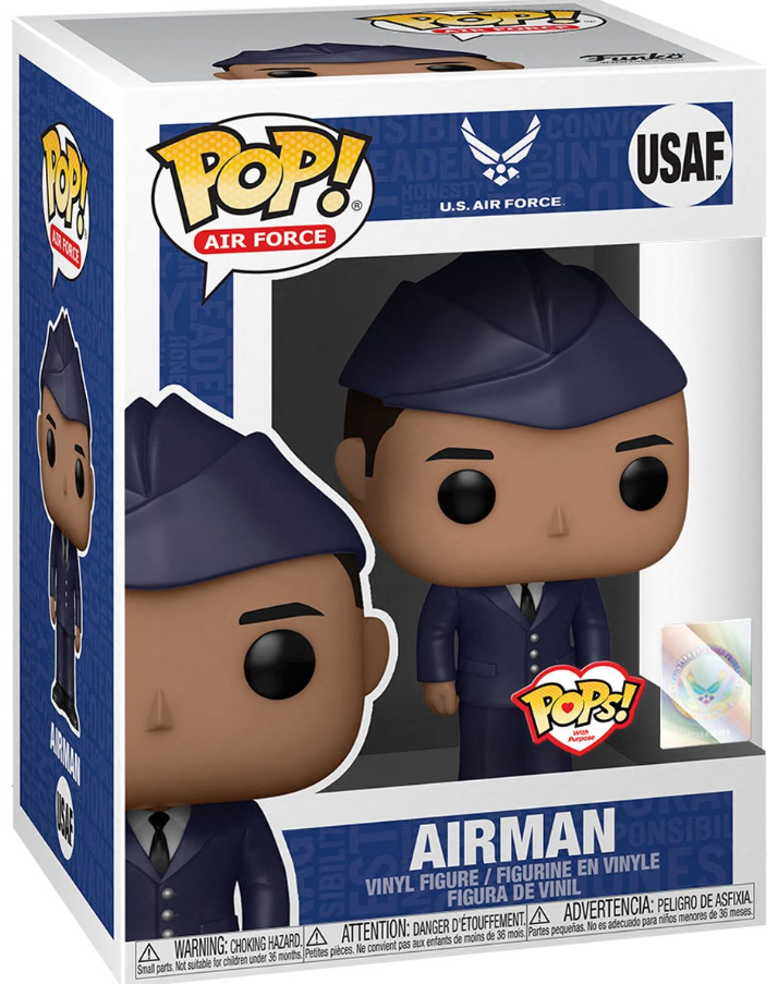 Funko POP! Air Force: U.S. Air Force - Airman (Hispanic Male) (Pops with Purpose)