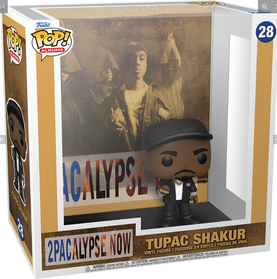 Funko POP! Albums: 2pacalypse Now - Tupac Shakur #28 (With Case)