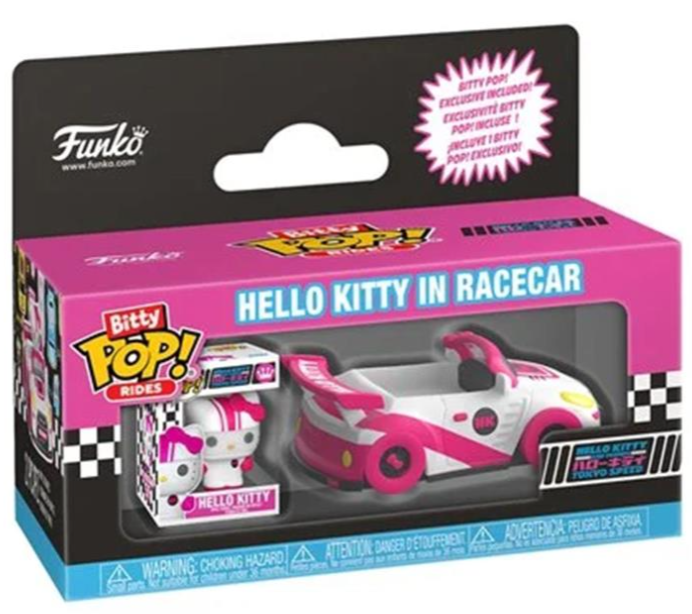 Funko Bitty POP! Rides: Hello Kitty and Friends Tokyo Speed - Hello Kitty in Racecar