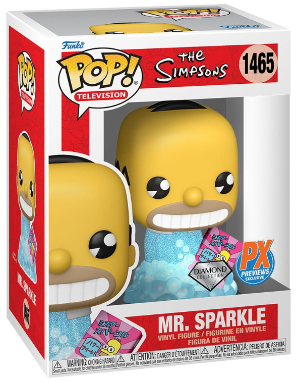 Funko POP! Television: The Simpsons - Mr. Sparkle #1465 (Diamond Collection) (PX Previews Exclusive)