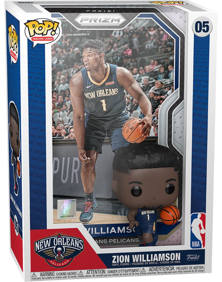 Funko POP! Trading Cards: New Orleans Pelicans - Zion Williamson #05 (With Case)