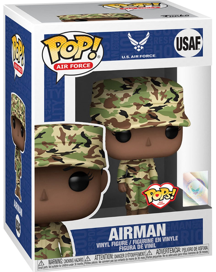 Funko POP! Air Force: U.S. Air Force - Airman (African-American Female) (Pops with Purpose)