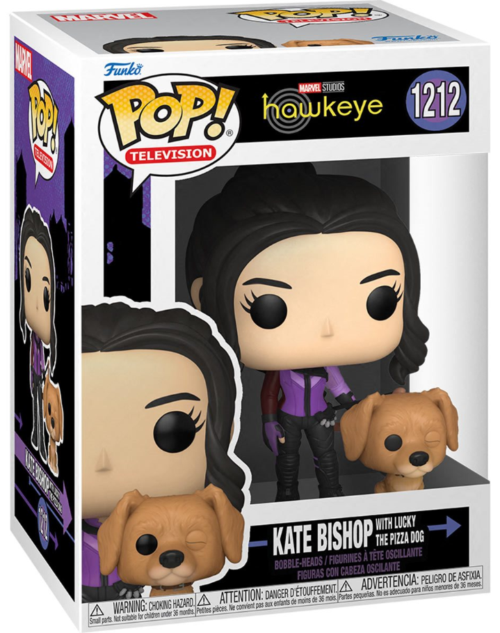 Funko POP! Television: Hawkeye - Kate Bishop with Lucky the Pizza Dog #1212