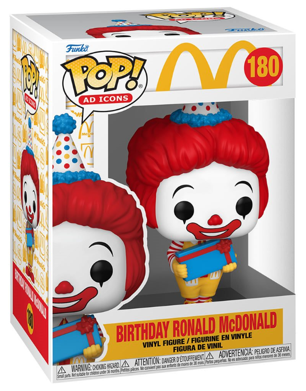 Funko POP! Ad Icons: McDonalds - Birthday Ronald McDonald #180