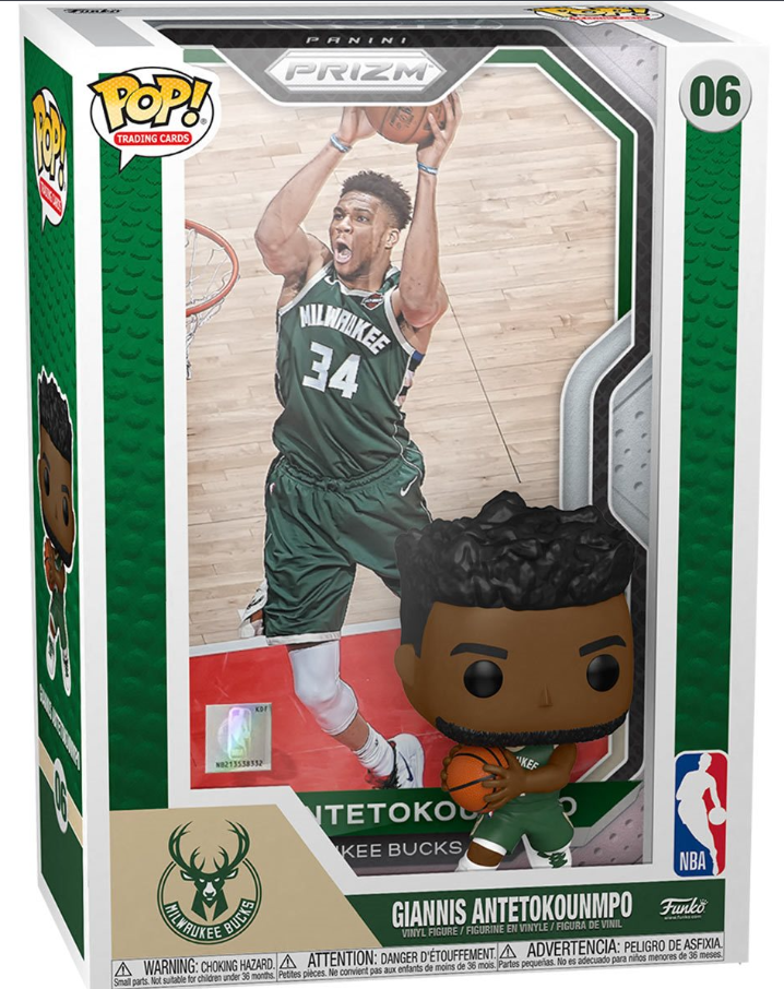 Funko POP! Trading Cards: Milwaukee Bucks - Giannis Antetokounmpo #06 (With Case)