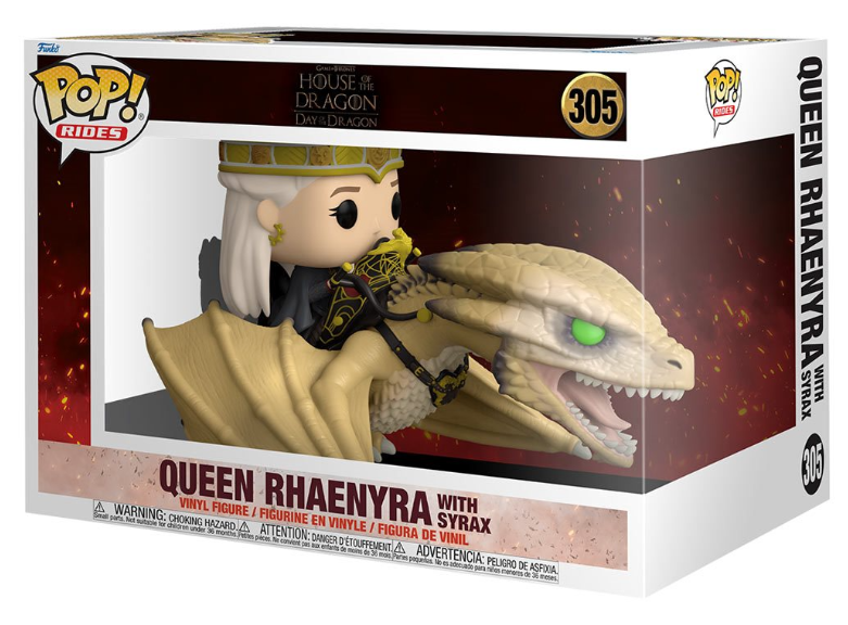 Funko POP! Rides: House of the Dragon Day of the Dragon - Queen Rhaenyra (with Syrax) (Deluxe) #305