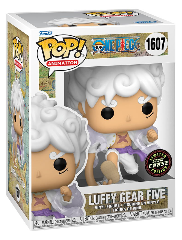 Funko POP! Animation: One Piece - Luffy (Gear Five) #1607 (Limited Glow Chase Edition)