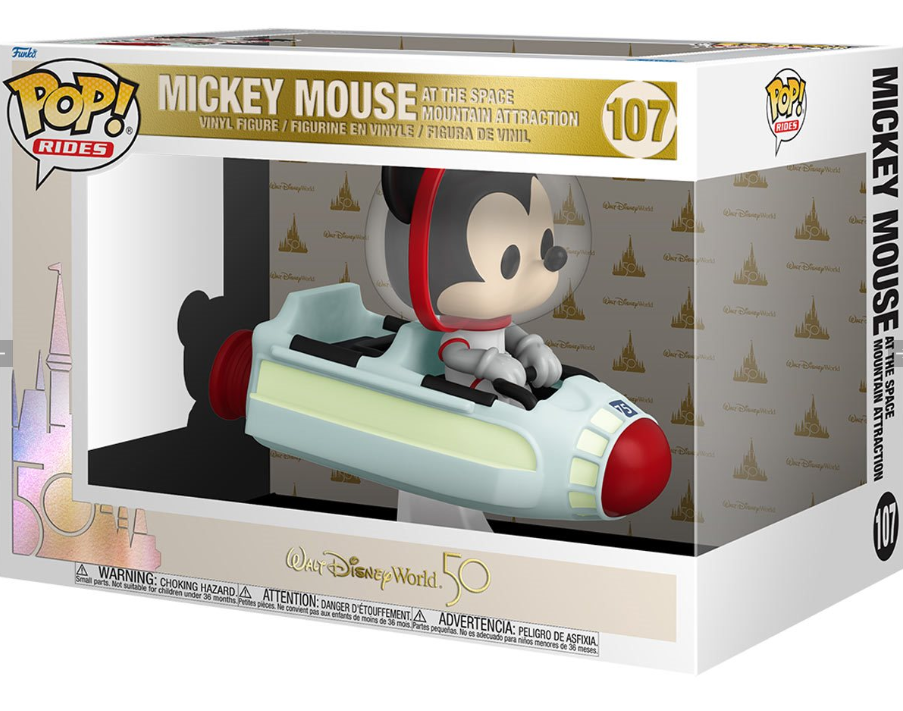 Funko POP! Rides: Walt Disney World 50th Anniversary - Mickey Mouse at the Space Mountain #107