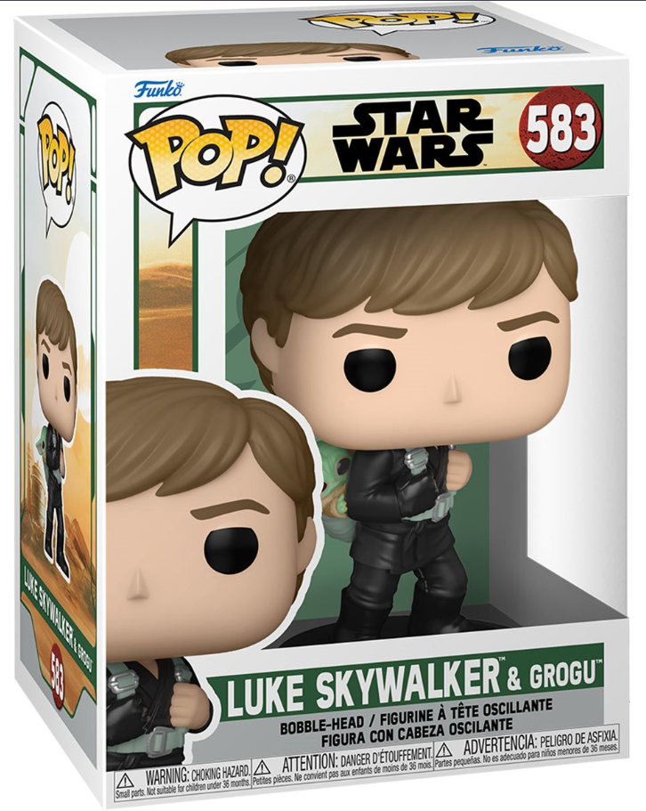 Funko POP!: Star Wars - Luke Skywalker with Grogu #583 (Training Version) (The Book of Boba Fett)
