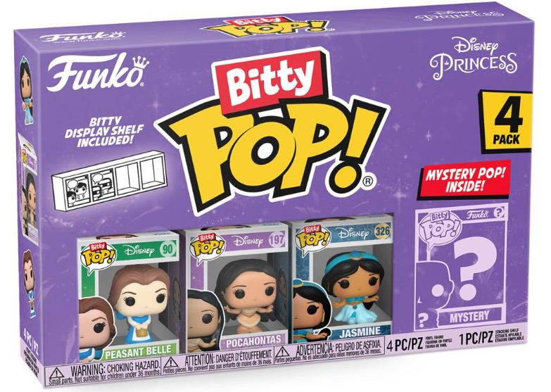 Funko Bitty POP!: Disney Princesses - Belle Mini-Figure 4 Pack