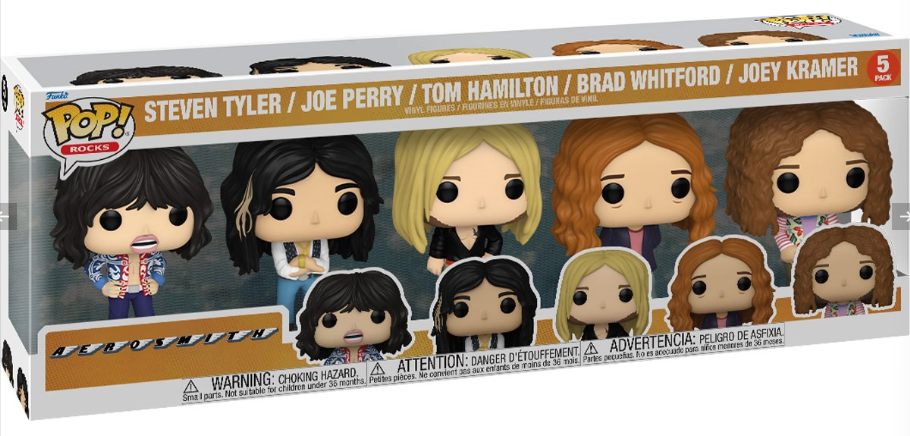Funko POP! Rocks: Aerosmith - Steven Tyler, Joe Perry, Tom Hamilton, Brad Whitford, Joey Kramer (5 -Pack)