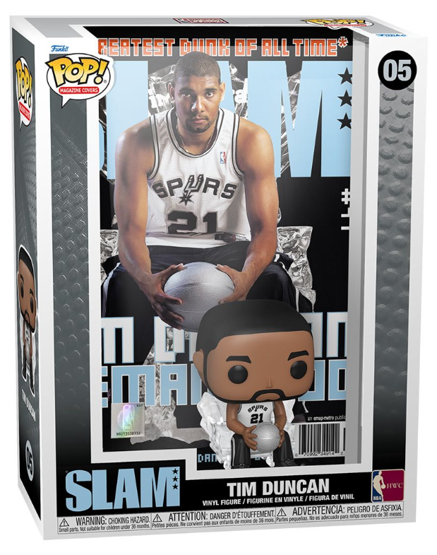 Funko POP! Magazine Covers: SLAM - Tim Duncan #05 (With Case)