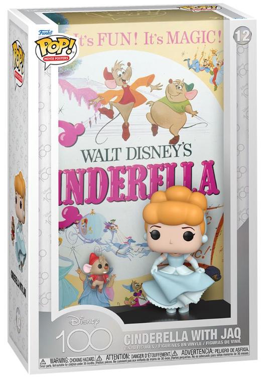 Funko POP! Movie Posters: Disney 100 - Cinderella with Jaq #12 (with Case)