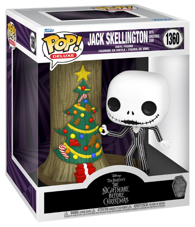 Funko POP! Deluxe: The Nightmare Before Christmas - Jack Skellington with Christmas Door #1360 (30th Anniversary)