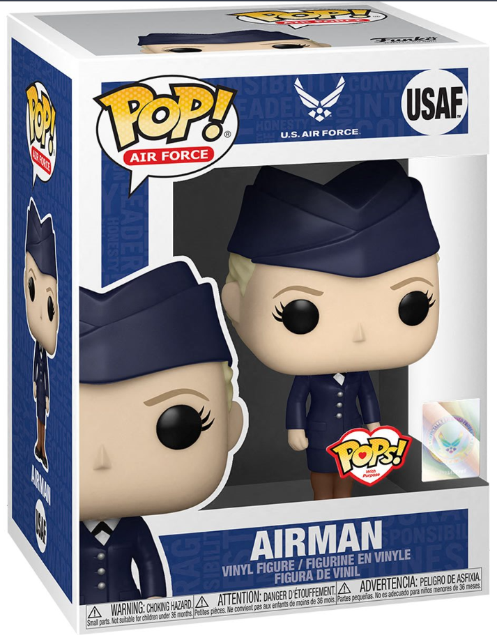 Funko POP! Air Force: U.S Air Force - Airman (Caucasian Female) (Pops with Purpose)
