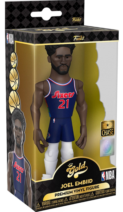 Funko: Gold - Joel Embiid (NBA) (Philadelphia 76ers) (Premium) (Chase) 5-inch