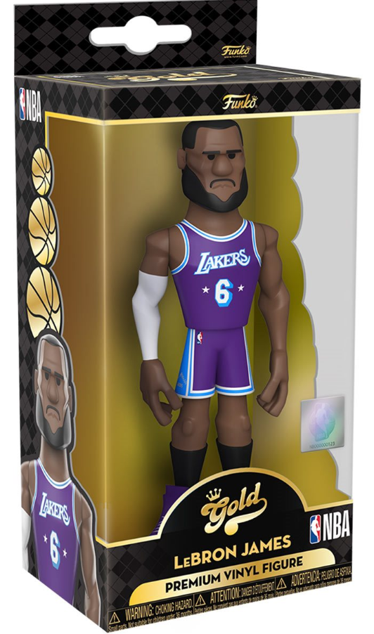 Funko: Gold - LeBron James (NBA) (Los Angeles Lakers) (Premium) (Chase) 5-inch
