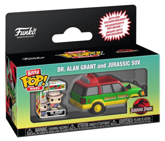 Funko Bitty POP! Rides: Jurassic Park - Dr. Alan Grant and Jurassic SUV