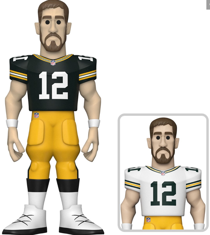 Funko: Gold - Aaron Rodgers (NFL) (Packers) (Premium) (Chase) 5-inch