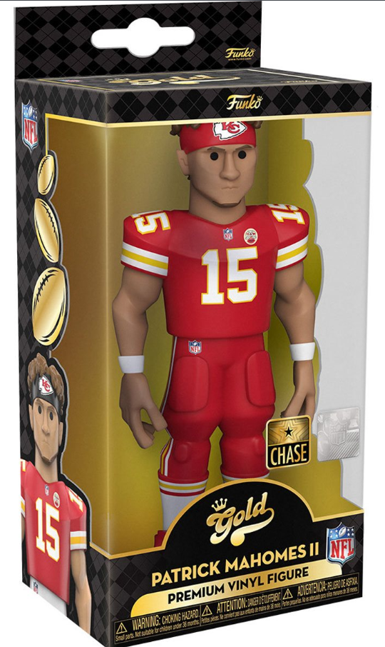 Funko: Gold - Patrick Mahomes II (NFL) (Chiefs) (Premium) (Chase) 5-inch