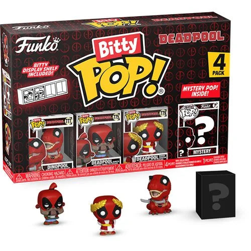 PRESALE | Funko Bitty Pop! - Marvel - Deadpool Dinopool - Four Pack Vinyl Figures
