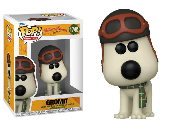 Funko Pop! Animation: Wallace & Gromit - Gromit (Aviator Hat) #1745