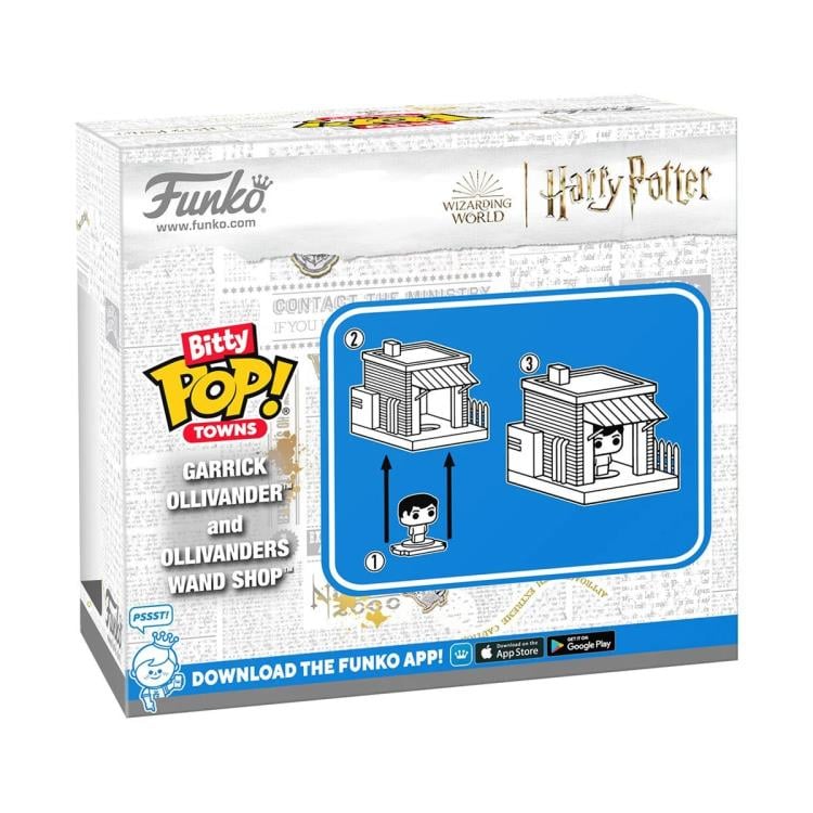 Funko Bitty POP! Towns: Harry Potter - Garrick Ollivander and Ollivanders Wand Shop